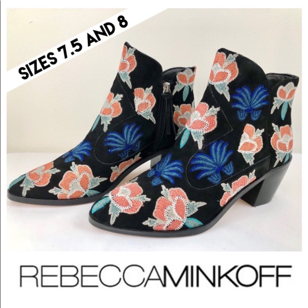 CLEARANCE‼️NEW REBECCA MINKOFF Embroidered booties